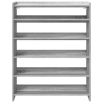 Shoe Rack Grey Sonoma Engineered Wood Shoe Rack Rectangular
