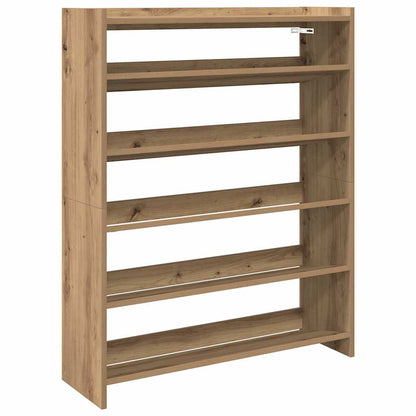 Shoe Rack Artisan Oak Engineered Wood 31.5x9.8x39.4 in Shoe Rack