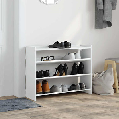 Shoe Rack White Engineered wood Small Shoe Rack Rectangular