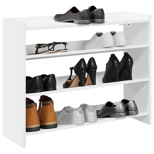 Shoe Rack White Engineered wood Small Shoe Rack Rectangular