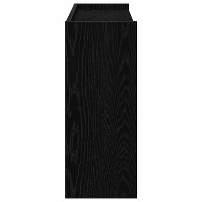 Shoe Rack Black Engineered Wood Slim Shoe Rack Rectangular