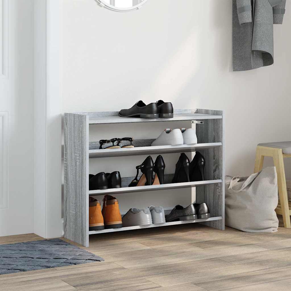 Shoe Rack Gray Sonoma Engineered Wood Slim Shoe Rack