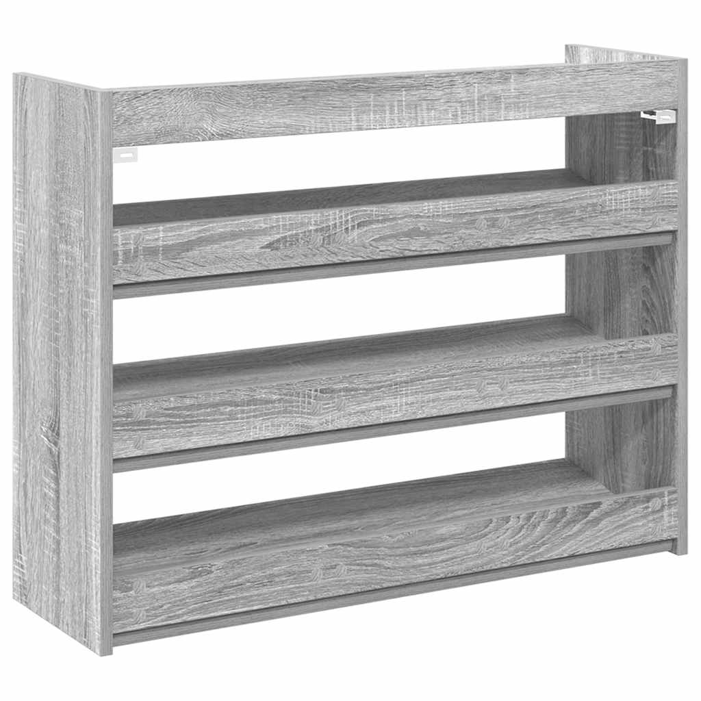 Shoe Rack Gray Sonoma Engineered Wood Slim Shoe Rack