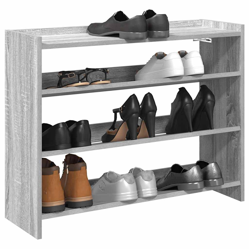Shoe Rack Gray Sonoma Engineered Wood Slim Shoe Rack