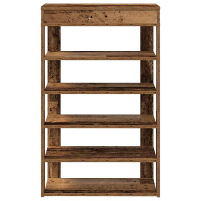 Shoe Rack Old Wood Engineered Wood Slim Shoe Rack Rectangular