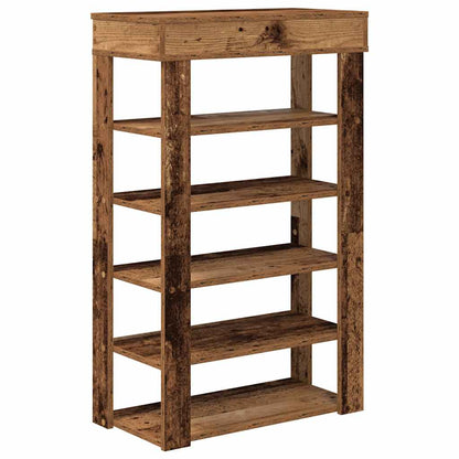 Shoe Rack Old Wood Engineered Wood Slim Shoe Rack Rectangular