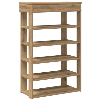 Shoe Rack Artisan Oak Made from Engineered Wood
