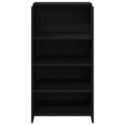 Reception Desk Black 21.7x19.7x40.7" Engineered Wood