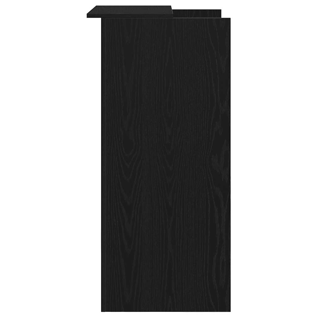 Reception Desk Black 21.7x19.7x40.7" Engineered Wood