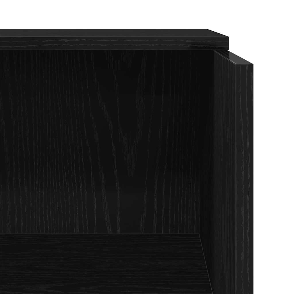 Reception Desk Black 21.7x19.7x40.7" Engineered Wood