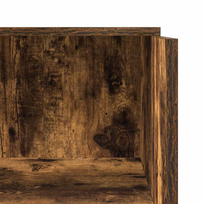 Reception Desk Smoked Oak Engineered Wood Medium Reception Desk