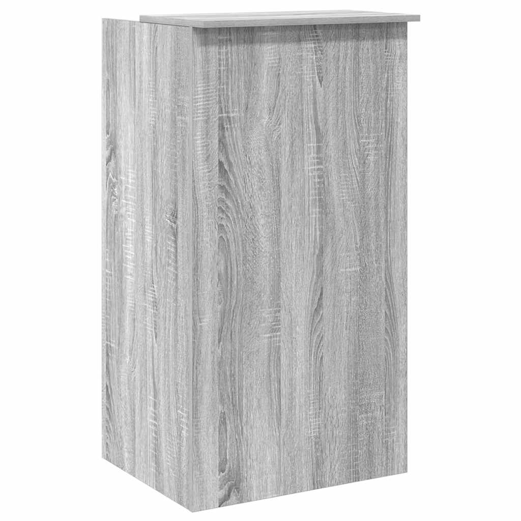 Reception Desk Gray Sonoma Engineered wood Medium Reception Desk