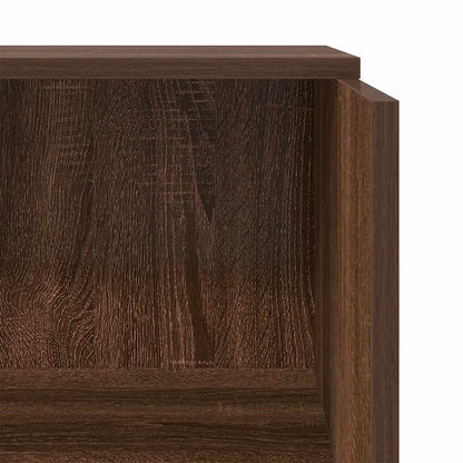 Reception Desk Brown Oak Engineered Wood Small Reception Desk