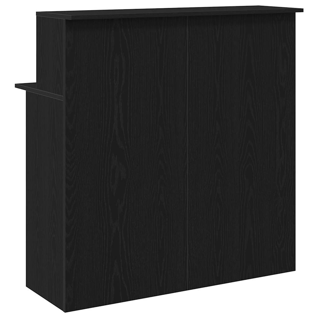 Reception Desk Black 39.4x19.7x40.7" Engineered Wood