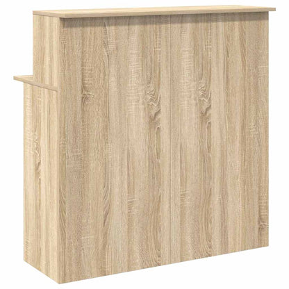 Reception Desk Sonoma Oak Engineered Wood Standard Reception Desk
