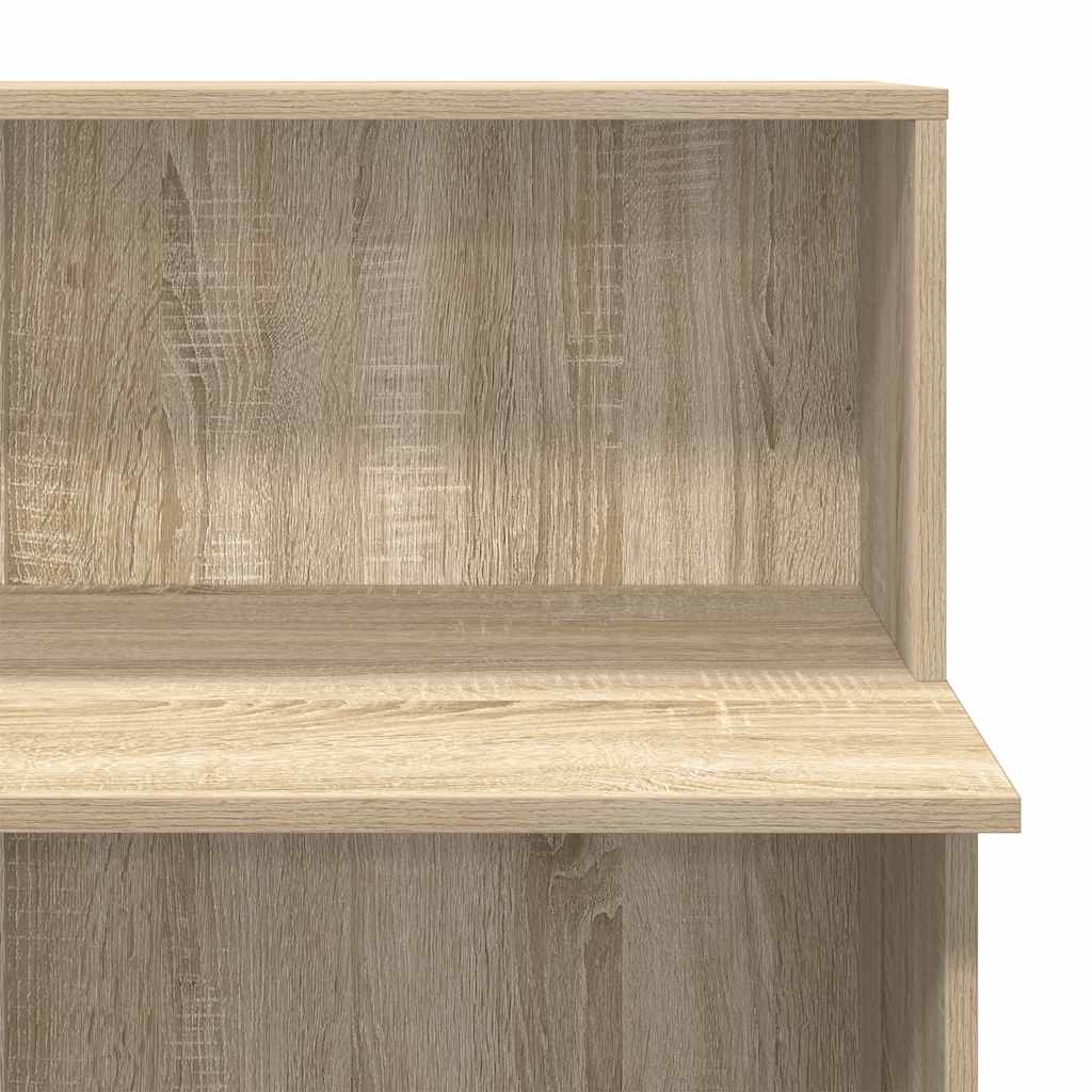 Reception Desk Sonoma Oak Engineered Wood Standard Reception Desk