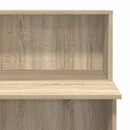 Reception Desk Sonoma Oak Engineered Wood Standard Reception Desk