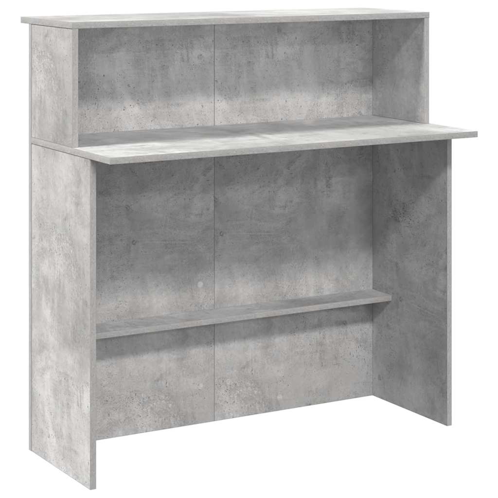Reception Desk Concrete grey Engineered wood Medium