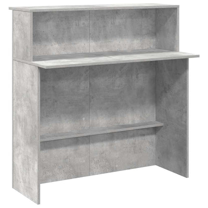 Reception Desk Concrete grey Engineered wood Medium