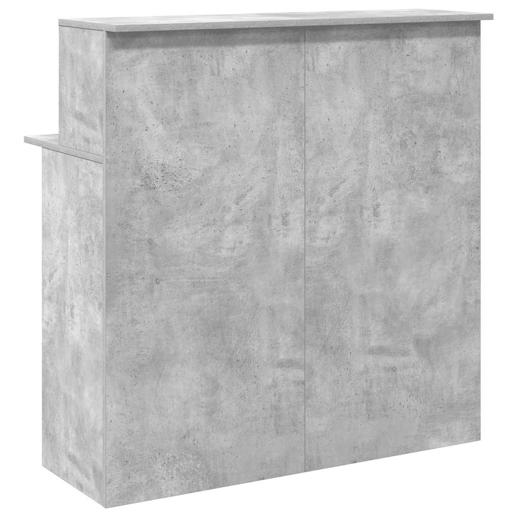 Reception Desk Concrete grey Engineered wood Medium