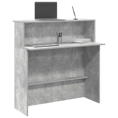 Reception Desk Concrete grey Engineered wood Medium