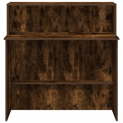 Reception Desk Smoked oak Engineered wood 39.4x19.7x40.7 in
