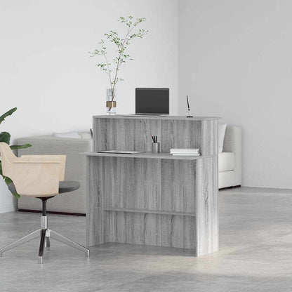 Reception Desk Grey Sonoma Engineered wood Standard