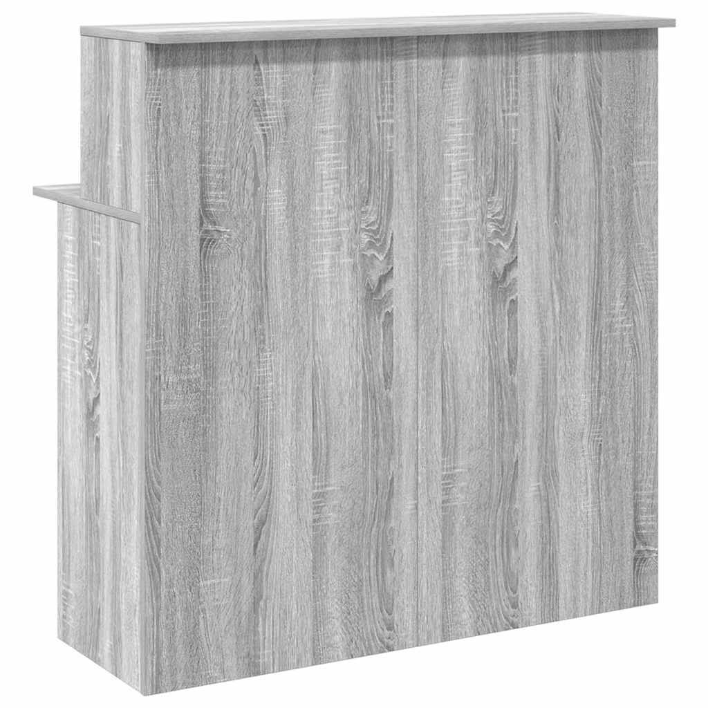 Reception Desk Grey Sonoma Engineered wood Standard