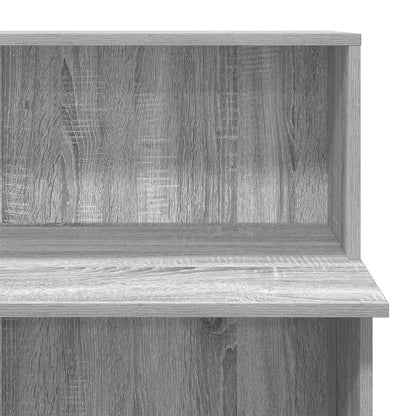 Reception Desk Grey Sonoma Engineered wood Standard