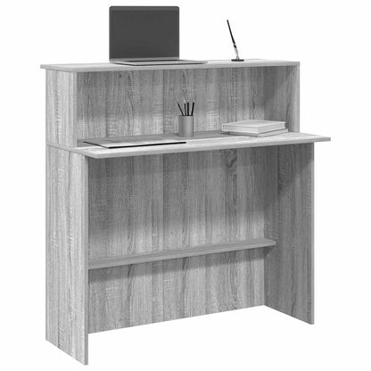 Reception Desk Grey Sonoma Engineered wood Standard