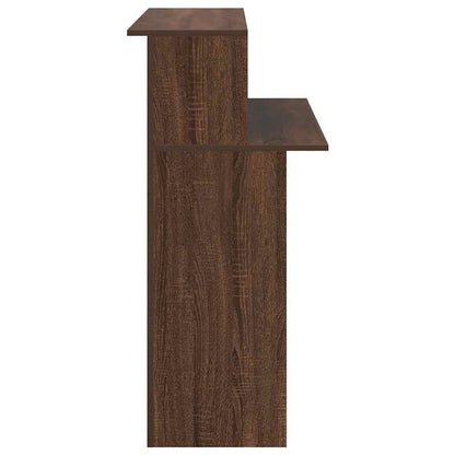 Reception Desk Brown Oak Engineered Wood Medium Reception Desk