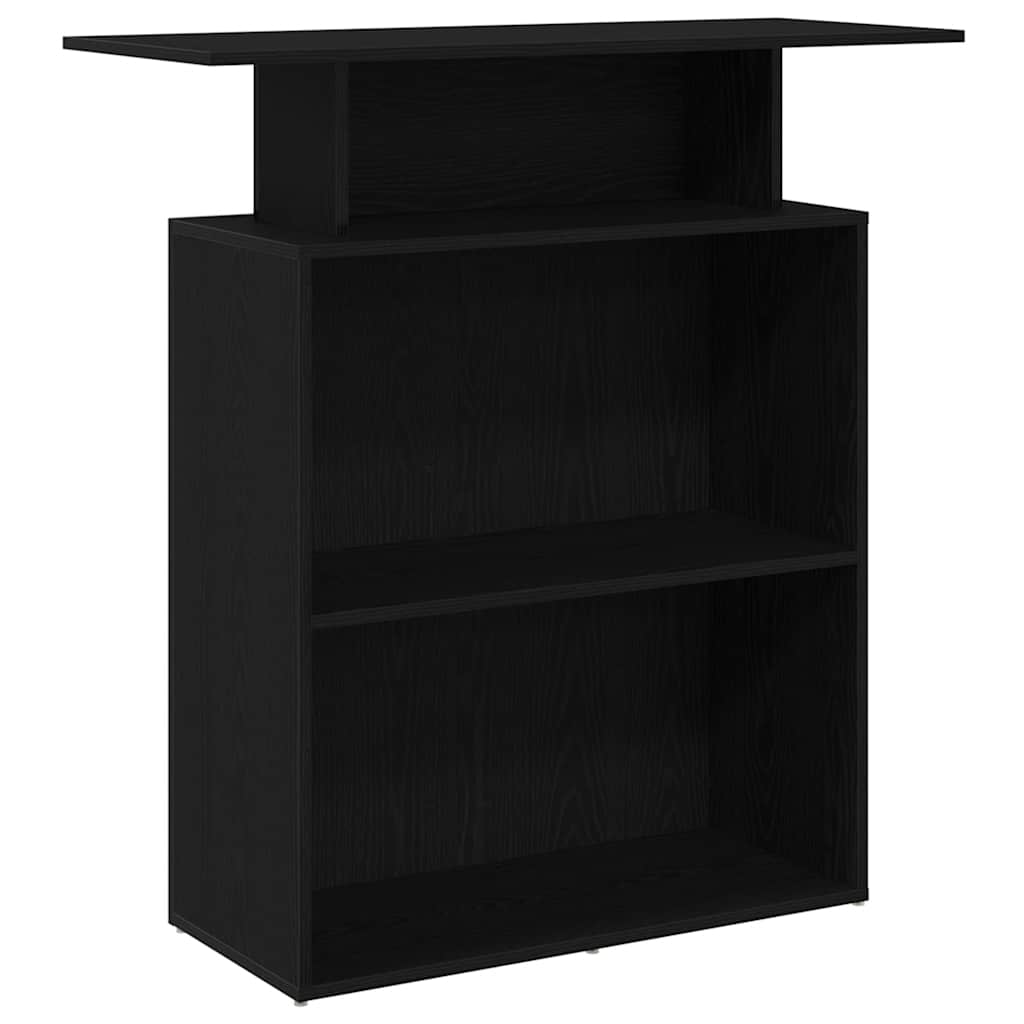 Reception Desk Black Engineered wood 39.4 in x 15.7 in x 40.9 in