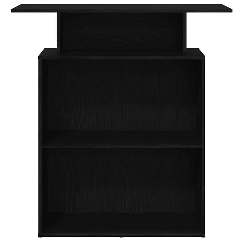 Reception Desk Black Engineered wood 39.4 in x 15.7 in x 40.9 in
