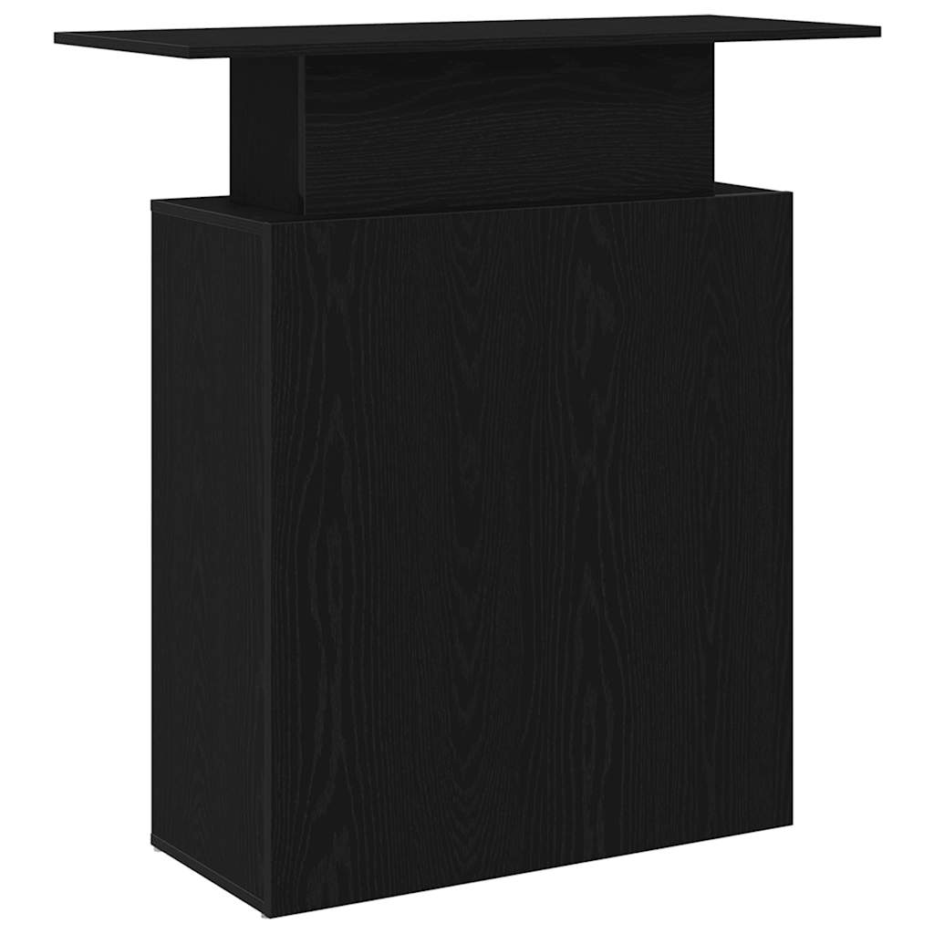 Reception Desk Black Engineered wood 39.4 in x 15.7 in x 40.9 in