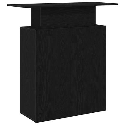 Reception Desk Black Engineered wood 39.4 in x 15.7 in x 40.9 in