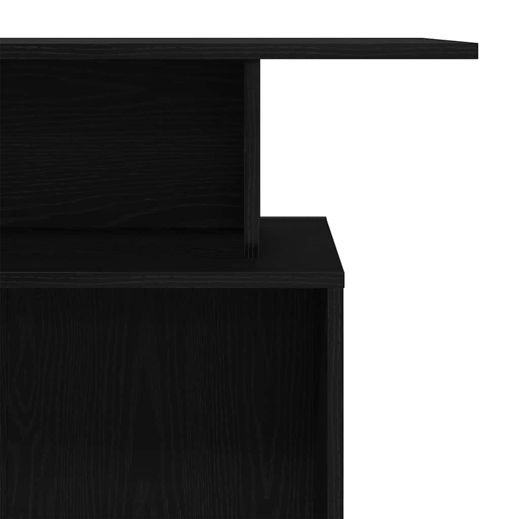 Reception Desk Black Engineered wood 39.4 in x 15.7 in x 40.9 in