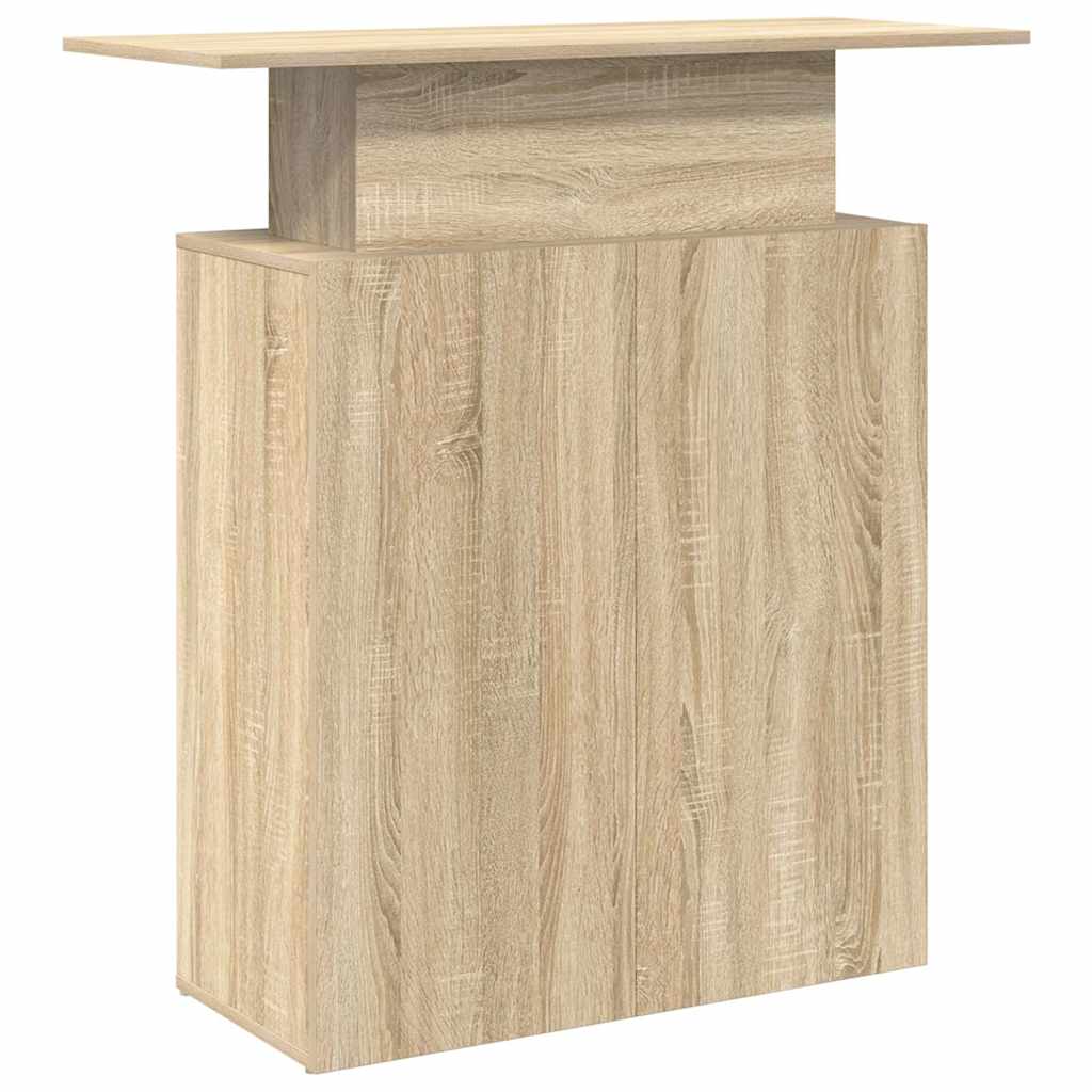 Reception Desk Sonoma oak Engineered wood 39.4 x 15.7 x 40.9 in