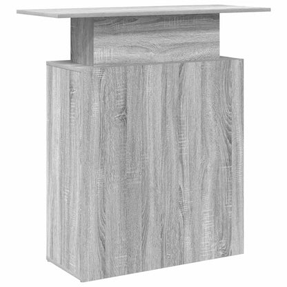 Reception Desk Grey sonoma Engineered wood 39.4x15.7x40.9 in
