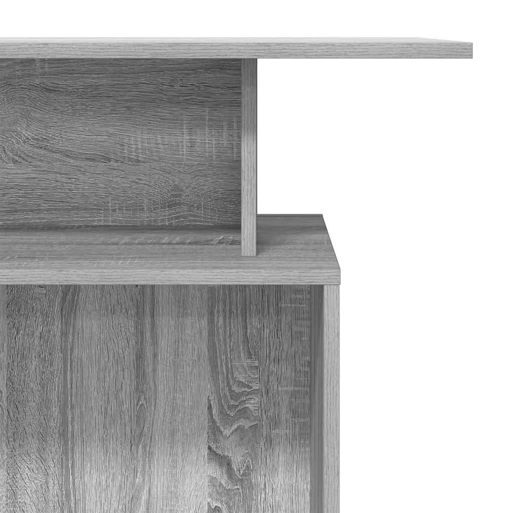 Reception Desk Grey sonoma Engineered wood 39.4x15.7x40.9 in