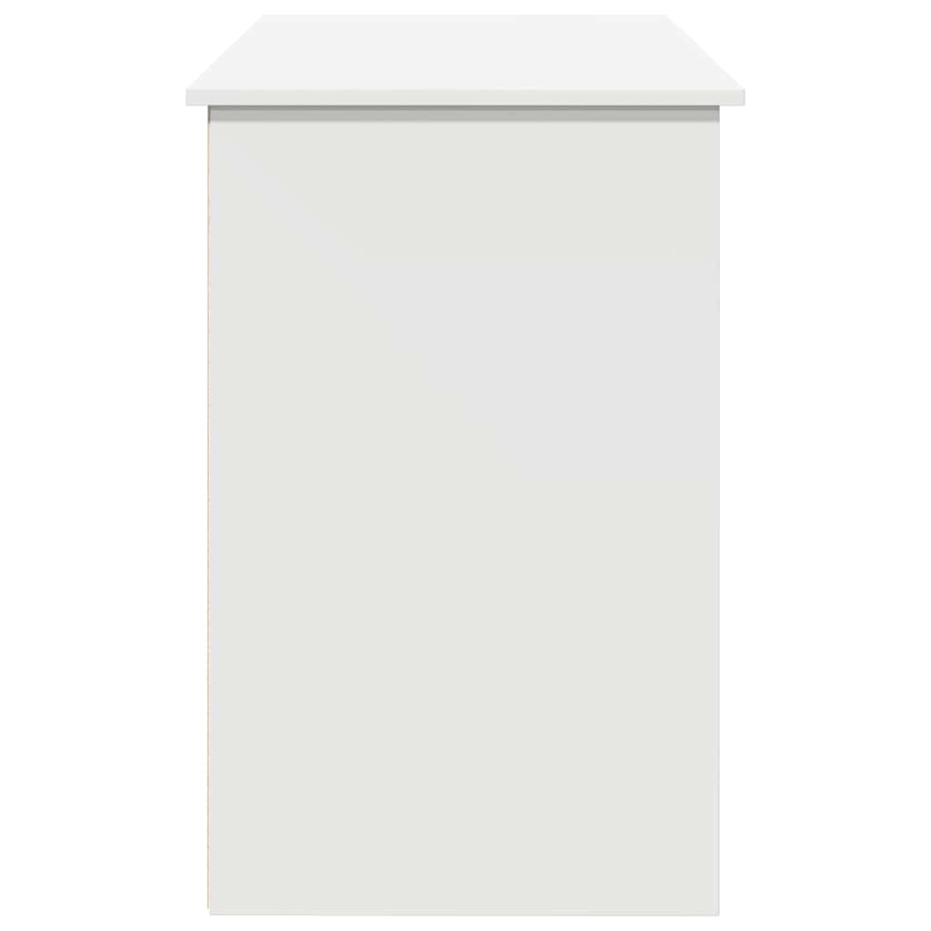 Desk White Engineered wood Large Desk Rectangular Modern