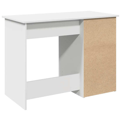 Desk White Engineered wood Large Desk Rectangular Modern