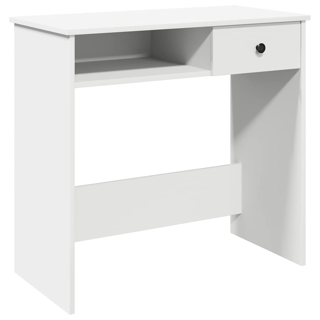 Desk White Engineered wood Medium Computer Desk Rectangular