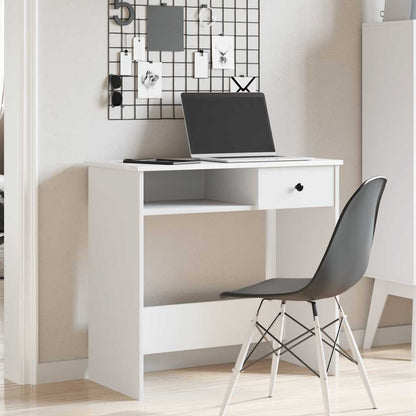 Desk White Engineered wood Medium Computer Desk Rectangular