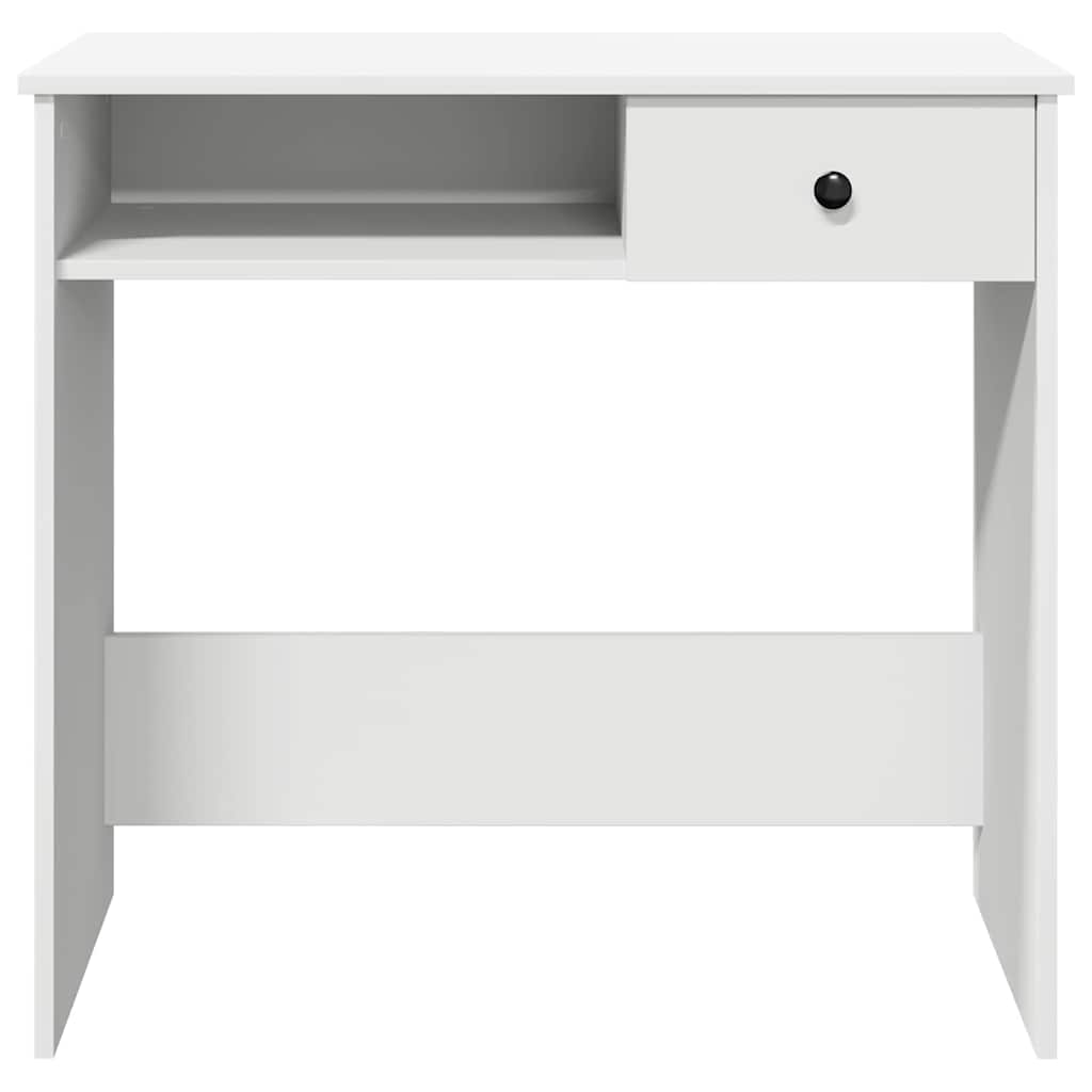 Desk White Engineered wood Medium Computer Desk Rectangular