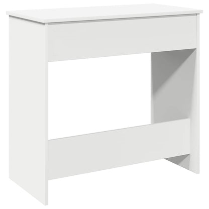 Desk White Engineered wood Medium Computer Desk Rectangular