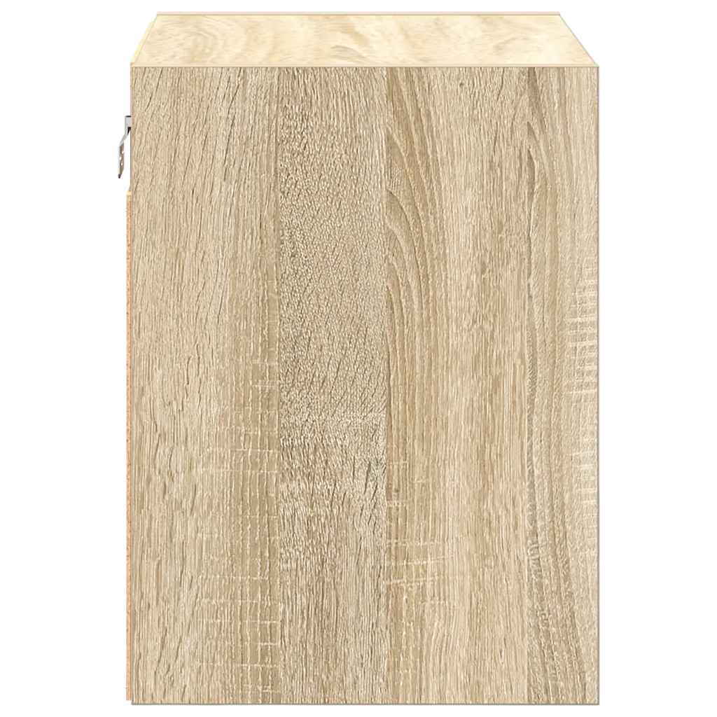 Garage Wall Cabinet Sonoma Oak Engineered Wood