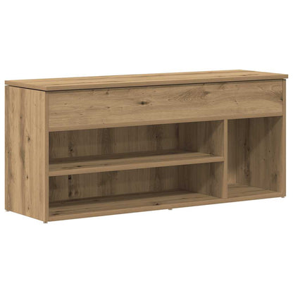 Shoe Bench Artisan Oak Engineered Wood Medium Shoe Bench