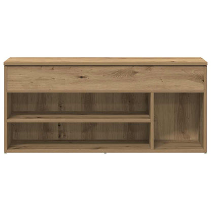 Shoe Bench Artisan Oak Engineered Wood Medium Shoe Bench