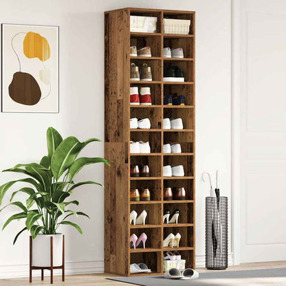 Shoe Cabinet Old wood Engineered wood Tall Shoe Cabinet