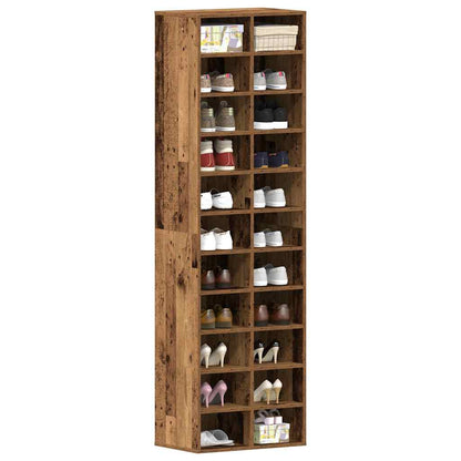 Shoe Cabinet Old wood Engineered wood Tall Shoe Cabinet